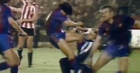 maradona barcelona brawl.